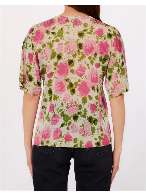 T-shirt a fiori Liu Jo | WA6422MA71N.P9383